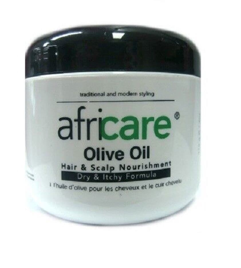traditional and modern styling africare olive oil hair & scalp nourishment formula / 115g