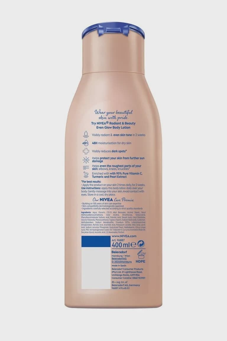 NIVEA BODY LOTION RADIANT & BEAUTY EVEN GLOW/ 400ML 2