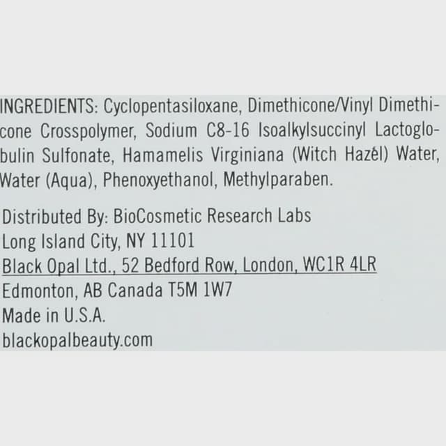 BLACK OPAL INVISIBLE OIL BLOCKING GEL PRIMER / 12G 10