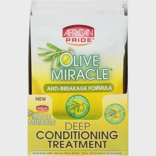 African pride olive miracle deep conditioning treatment / 43ml / 1.5fl.oz 2