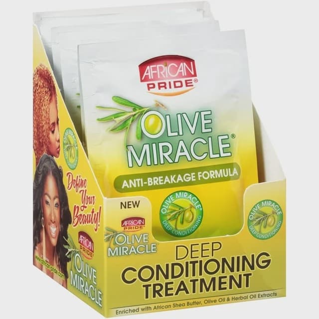 African pride olive miracle deep conditioning treatment / 43ml / 1.5fl.oz 3