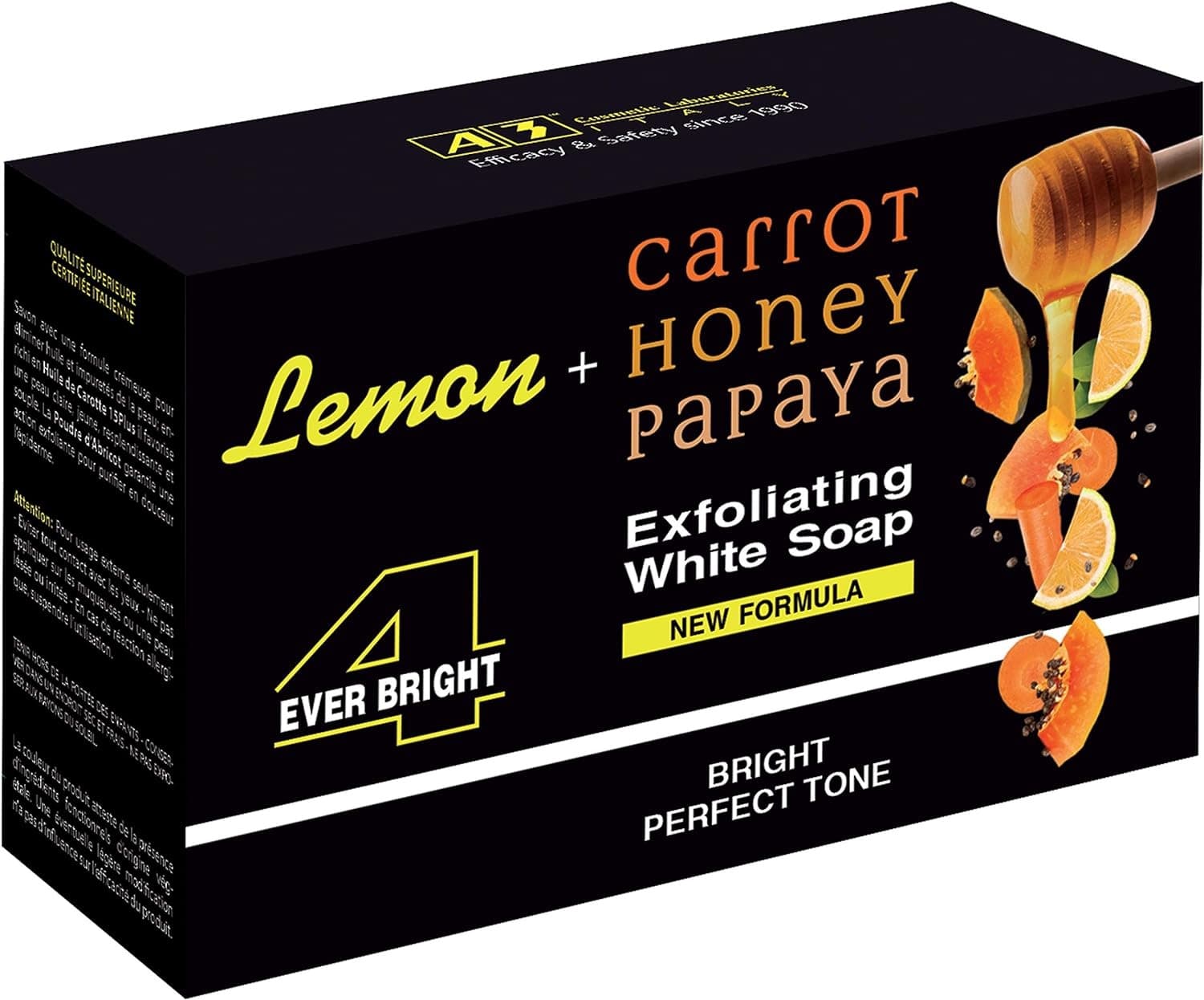 4EVER BRIGHT LEMON +HONEY PAPAYA EXFOLIATING SOAP/ 200G 2