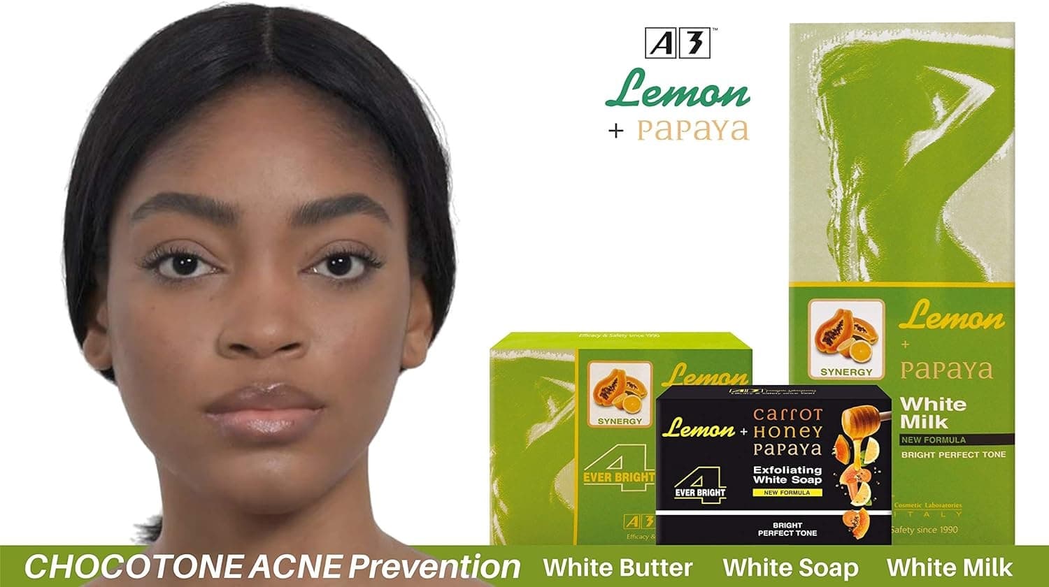 4EVER BRIGHT LEMON +HONEY PAPAYA EXFOLIATING SOAP/ 200G 6
