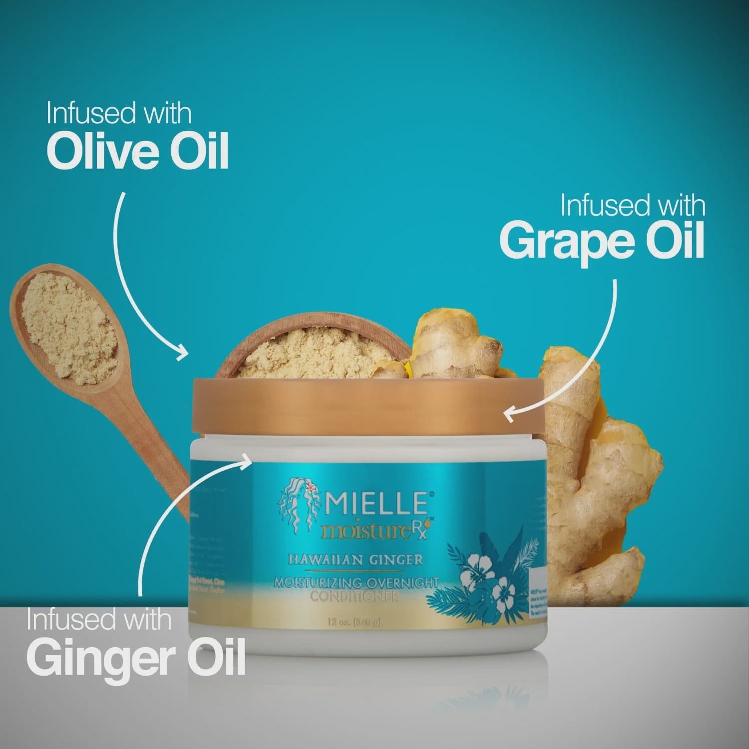 MIELLE HAWAIIAN GINGER MOISTURIZING OVERNIGHT CONDITIONER / 12OZ/  340G 4