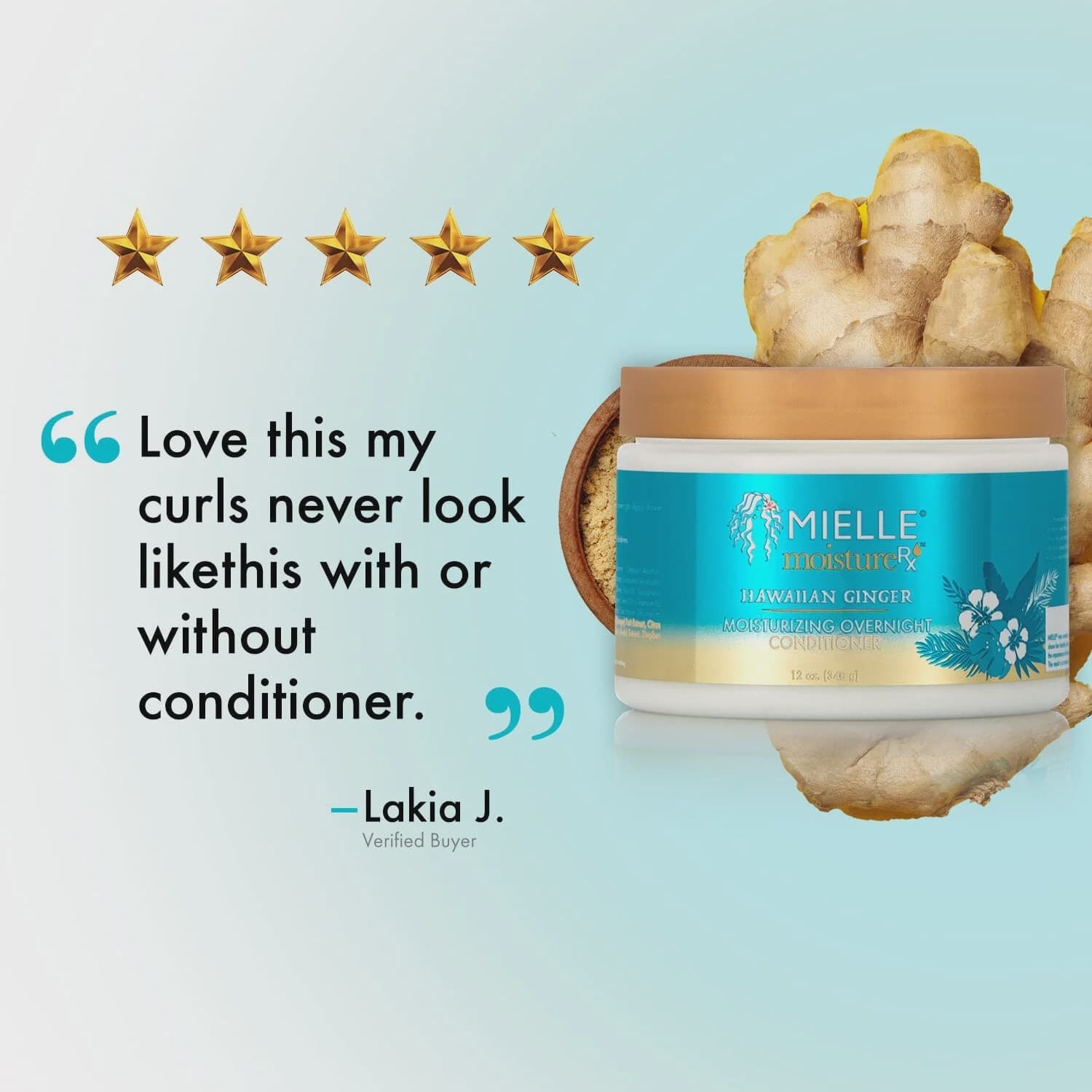 MIELLE HAWAIIAN GINGER MOISTURIZING OVERNIGHT CONDITIONER / 12OZ/  340G 6