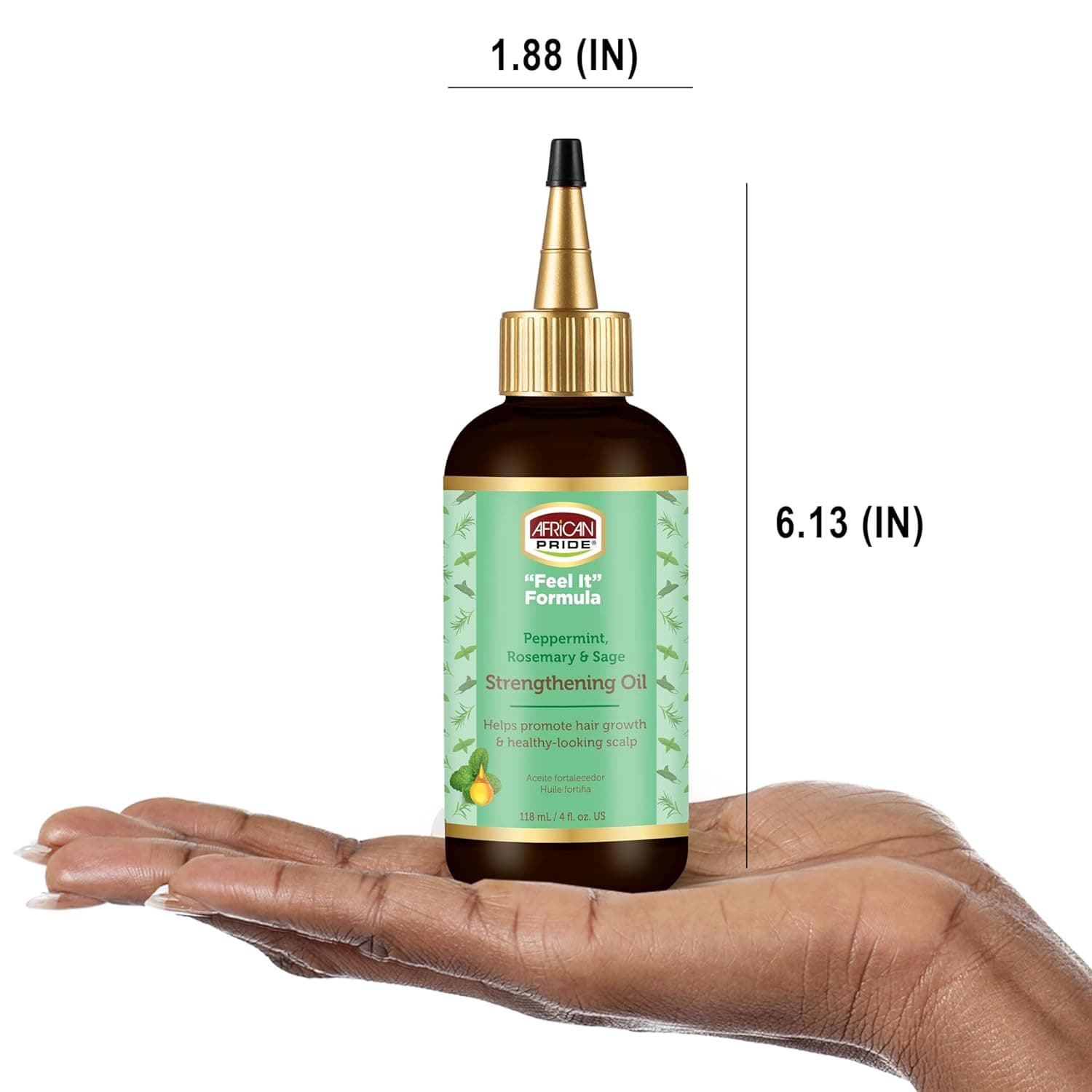 AFRICAN PRIDE PEPPERMINT ROSEMARY AND SAGE STRENGTHENING OIL 2