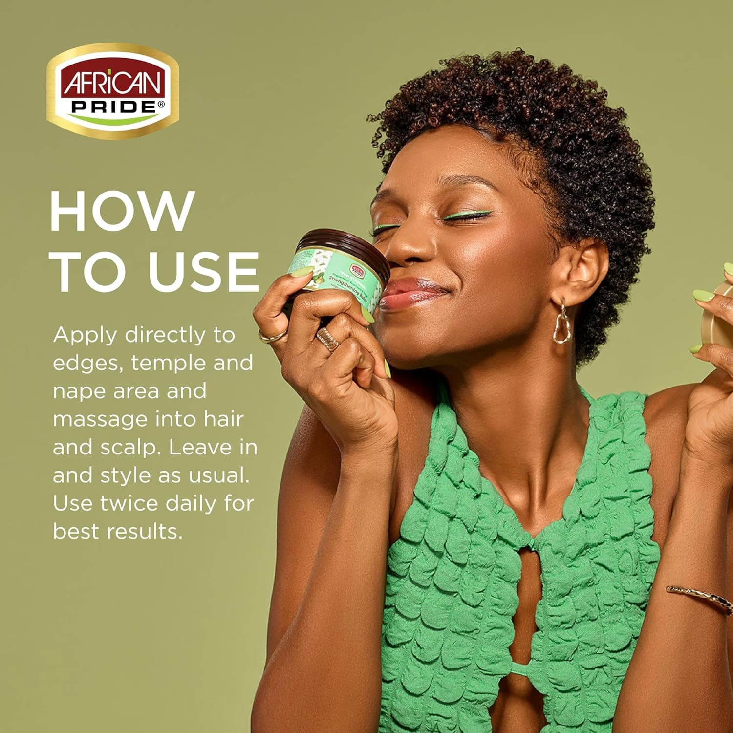 AFRICAN PRIDE PEPPERMINT ROSEMARY AND SAGE STRENGTHENING BALM 3