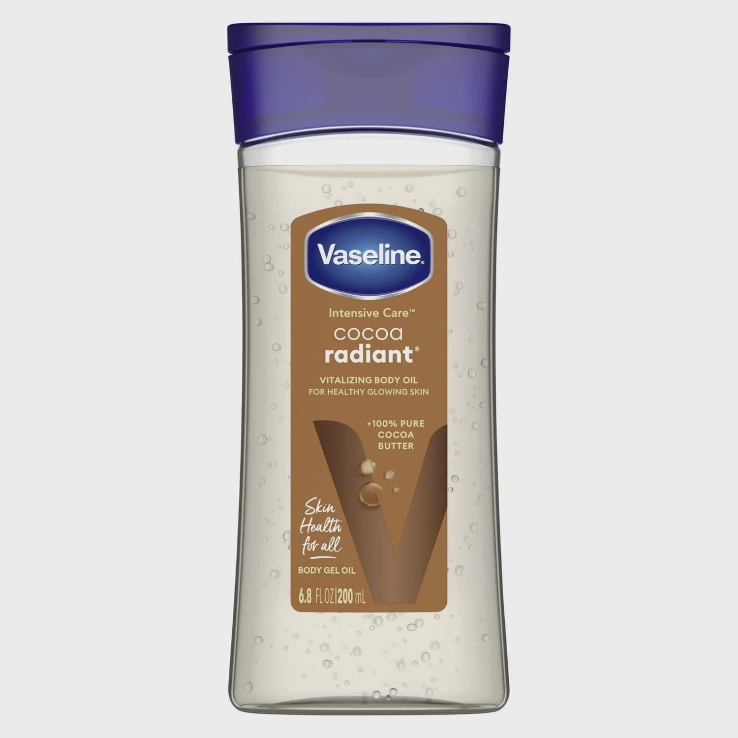 Vaseline Intensive Care Radiant Body Oil Gel with Cocoa Butter for Dry Skin