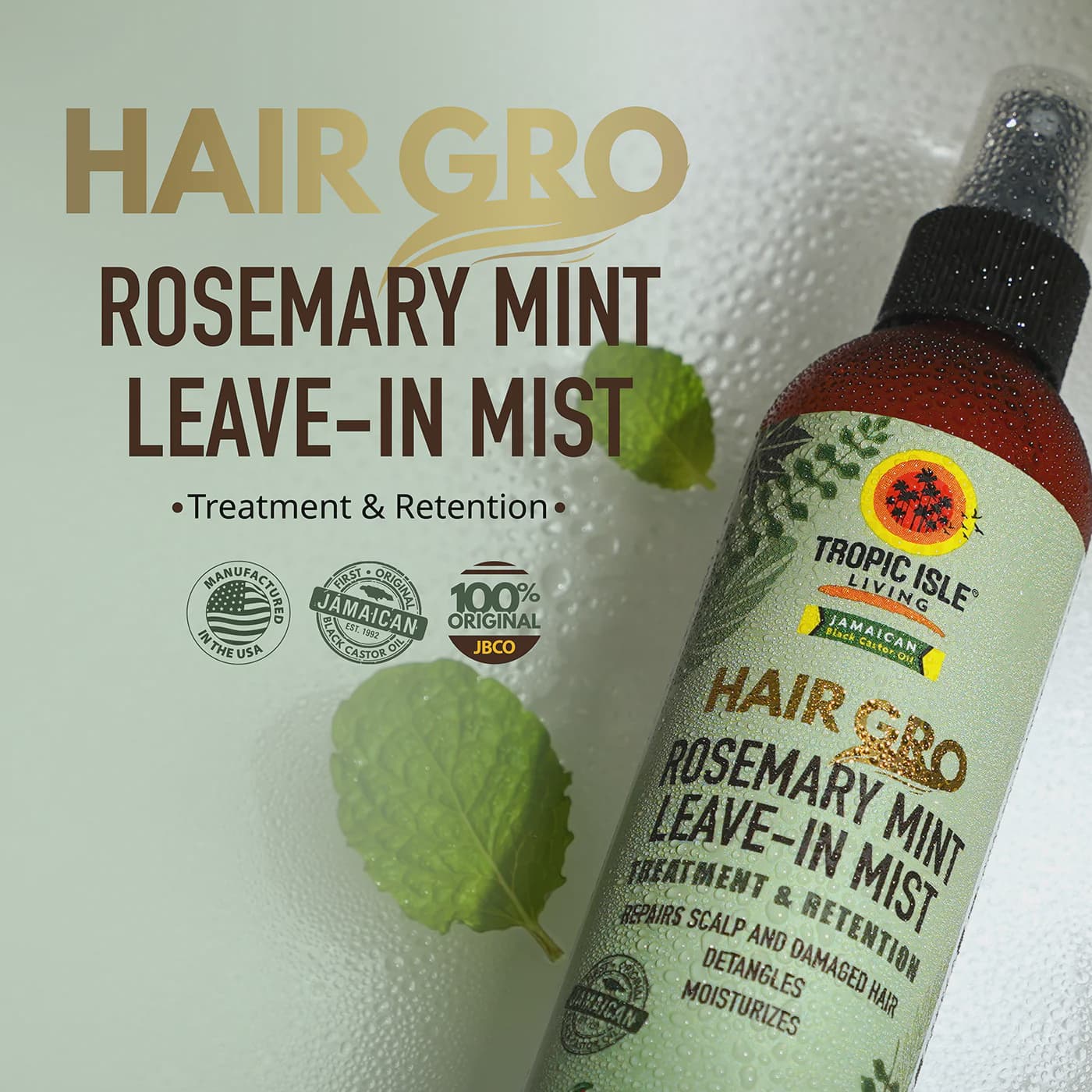 TROPIC ISLE LIVING HAIR GRO ROSEMARY MIST LEAVE-IN MIST 237ML 2