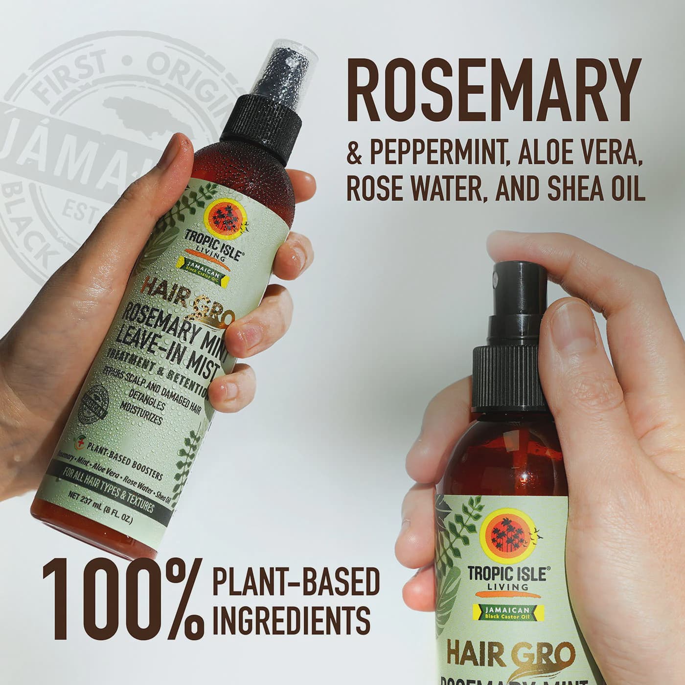 TROPIC ISLE LIVING HAIR GRO ROSEMARY MIST LEAVE-IN MIST 237ML 3