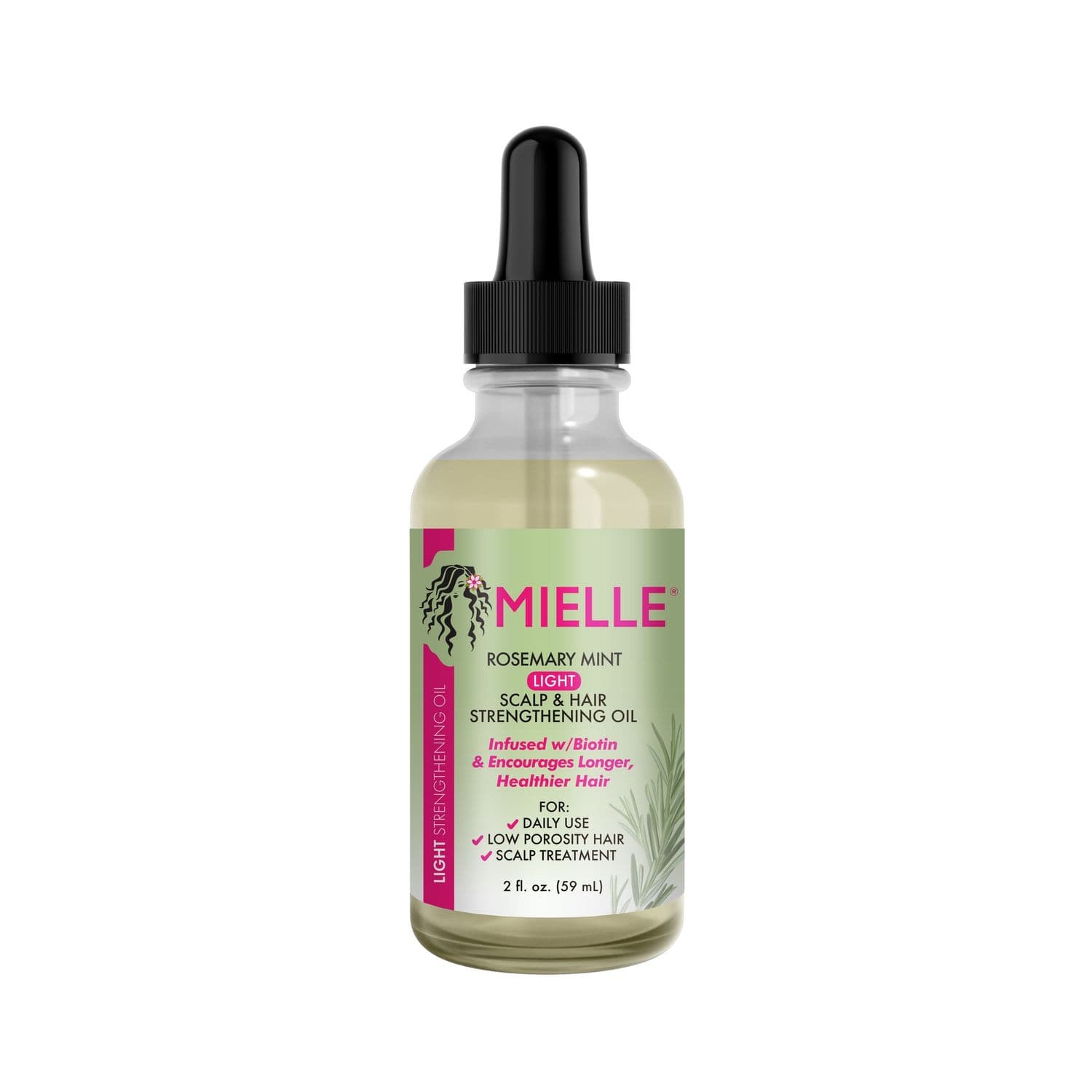 MIELLE ORGANICS ROSE MINT LIGHT SCALP & HAIR STRENGTHENING OIL 2oz