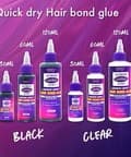EBIN Wonder Weave Bond Hair Bond Glue (Clear/black 2