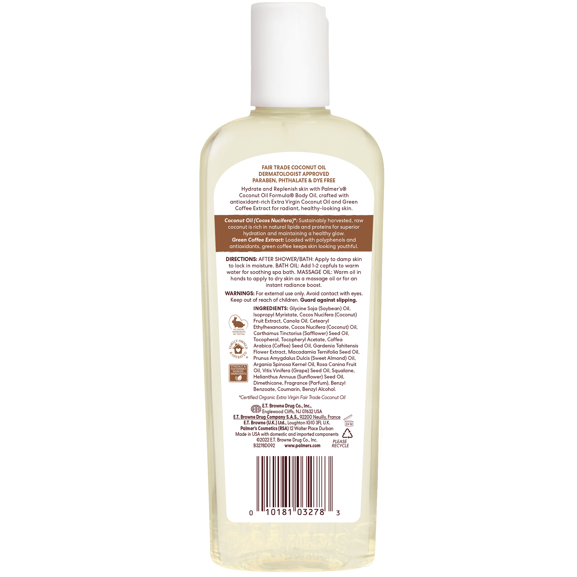 PALMER'S  COCONUT OIL FORMULA COONUT HYDRATE BODY OIL 250ml 3
