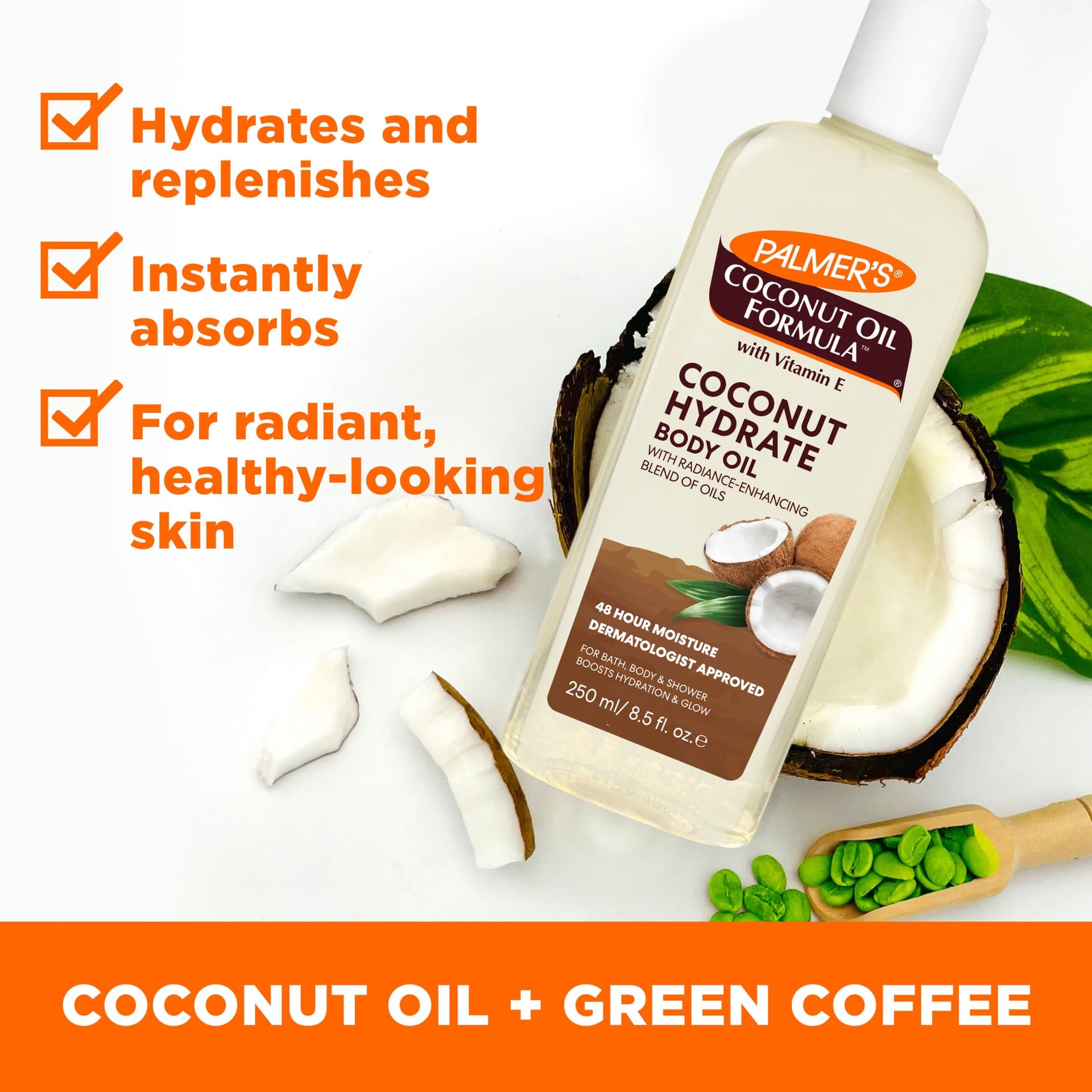 PALMER'S  COCONUT OIL FORMULA COONUT HYDRATE BODY OIL 250ml 2