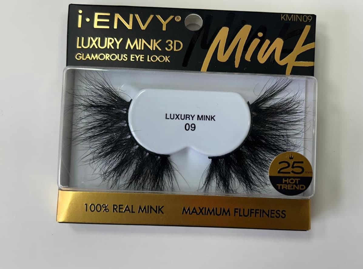 Kiss i-ENVY Luxury Mink collection 100% Real Mink Eyelashes 20