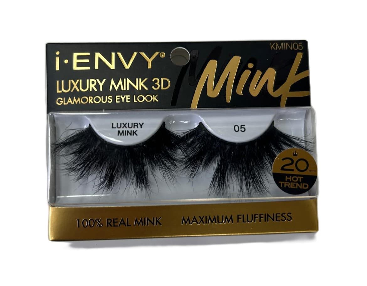 Kiss i-ENVY Luxury Mink collection 100% Real Mink Eyelashes 16