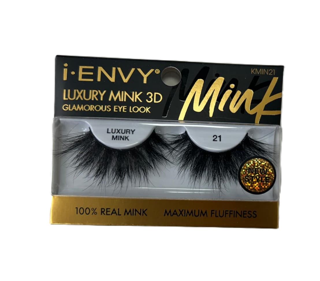 Kiss i-ENVY Luxury Mink collection 100% Real Mink Eyelashes 15