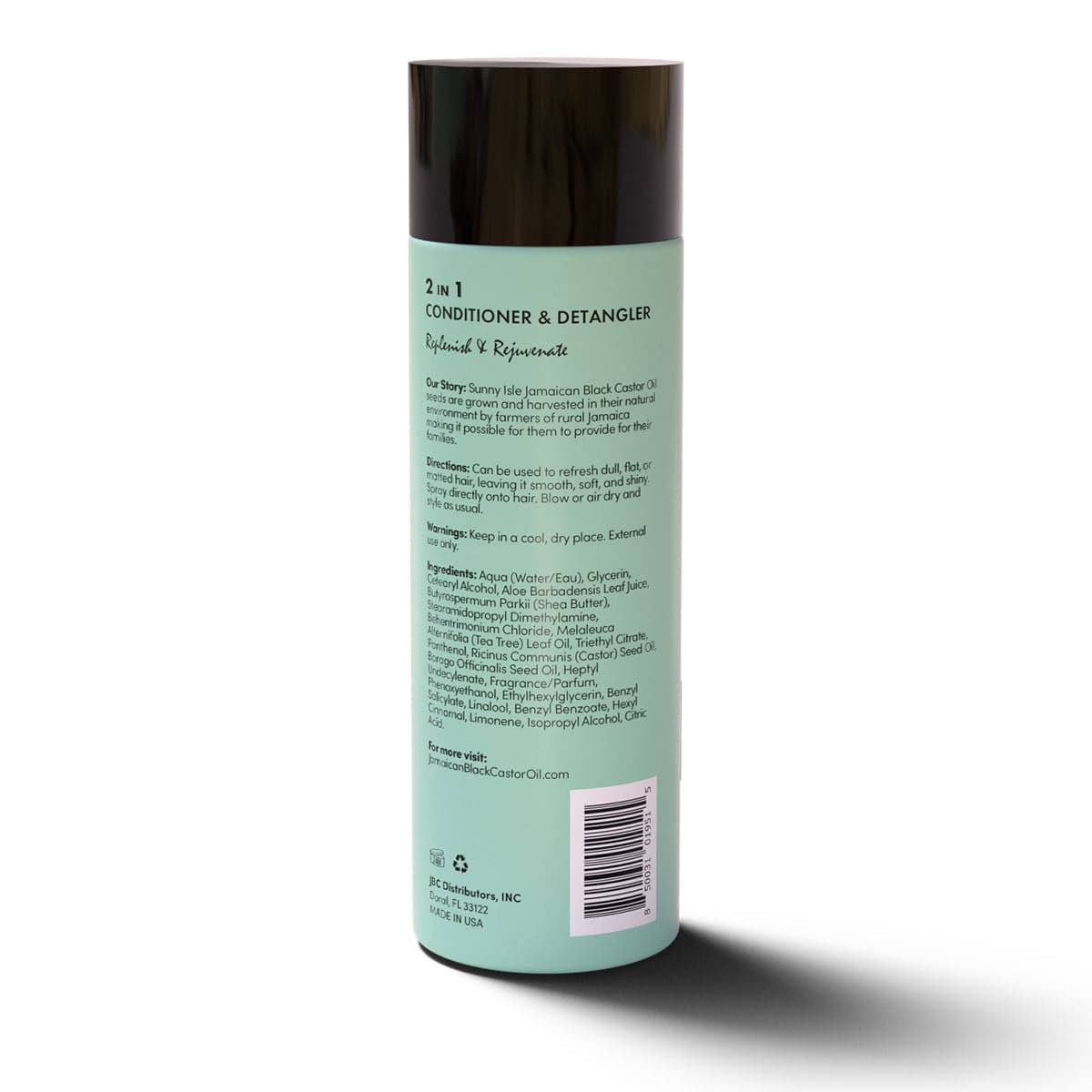 Sunny Isle Just for Wig, Weave, Braid, & Extensions 2N1 Conditioner and Detangler 8oz | For Synthetic & Natural Hair | Aloe Vera, Tea Tree, Borago Seed & Jamaican Black Castor Oils | Sulfate Free 9.6o 3