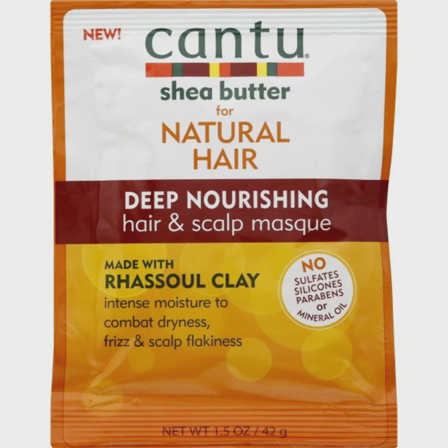 cantu deep nourshing hair & scalp masque with rhassoul clay / 1.5oz