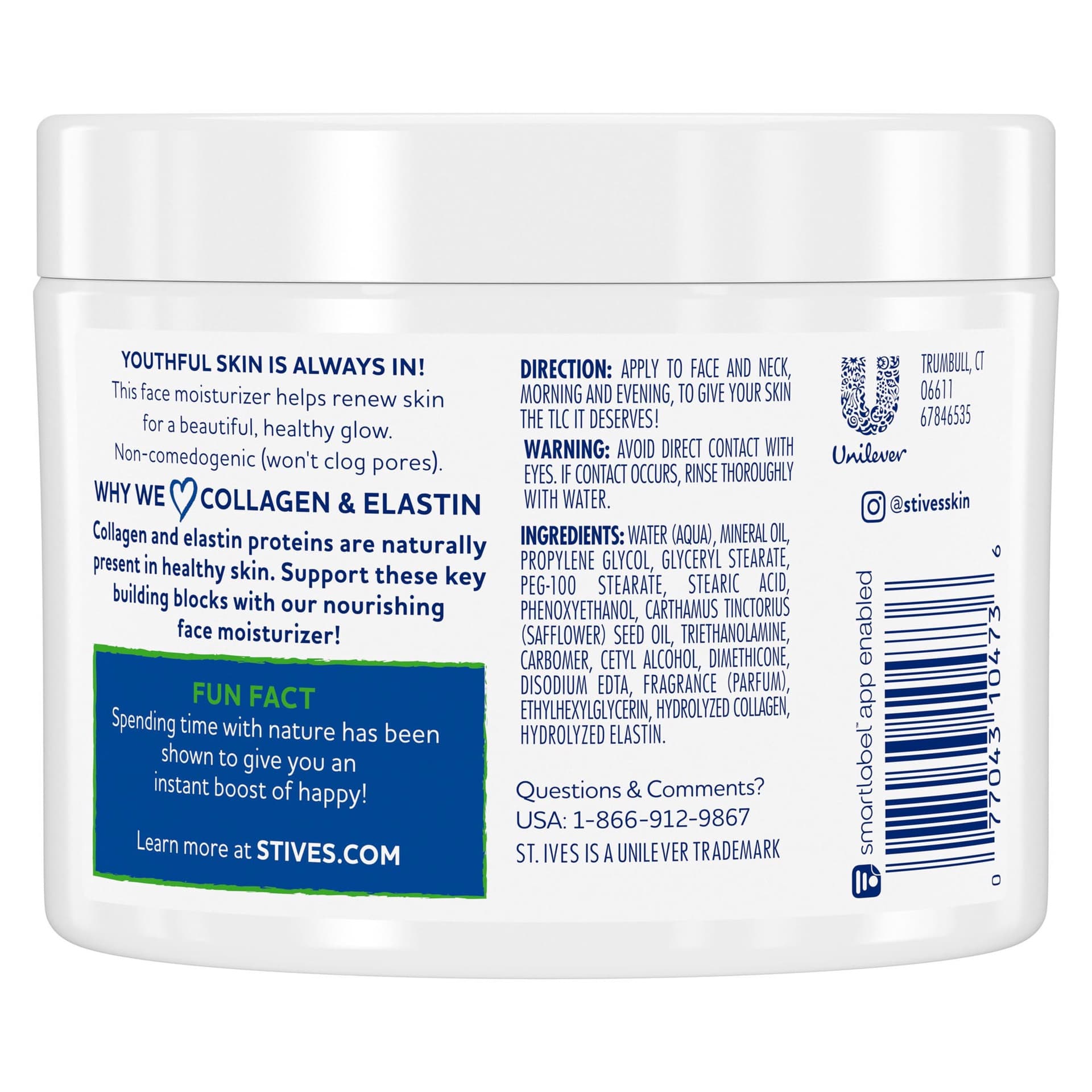ST. IVES RENRWING MOISTURIZER COLLAGEN & ELASTIN 283g 2