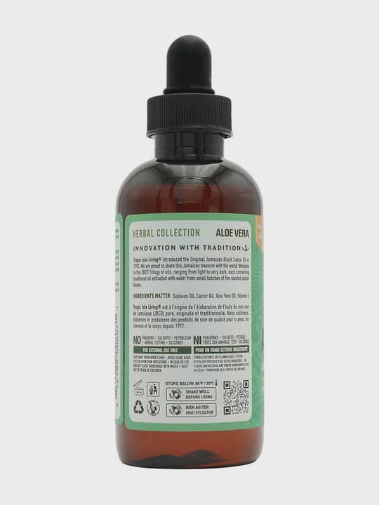 TROPIC ISLE LIVING HERBAL COLLECTION ALOE VERA JAMAICAN BLACK  CASTOR  Oil 4oz 2