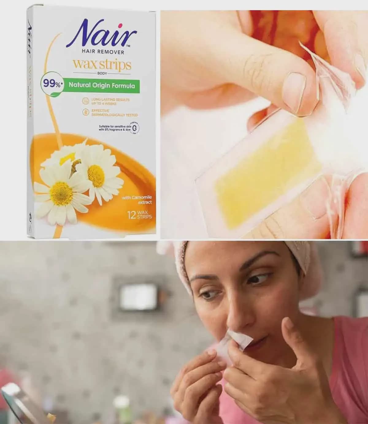 NAIR HAIR REMOVER FACIAL WAX STRIPS 3