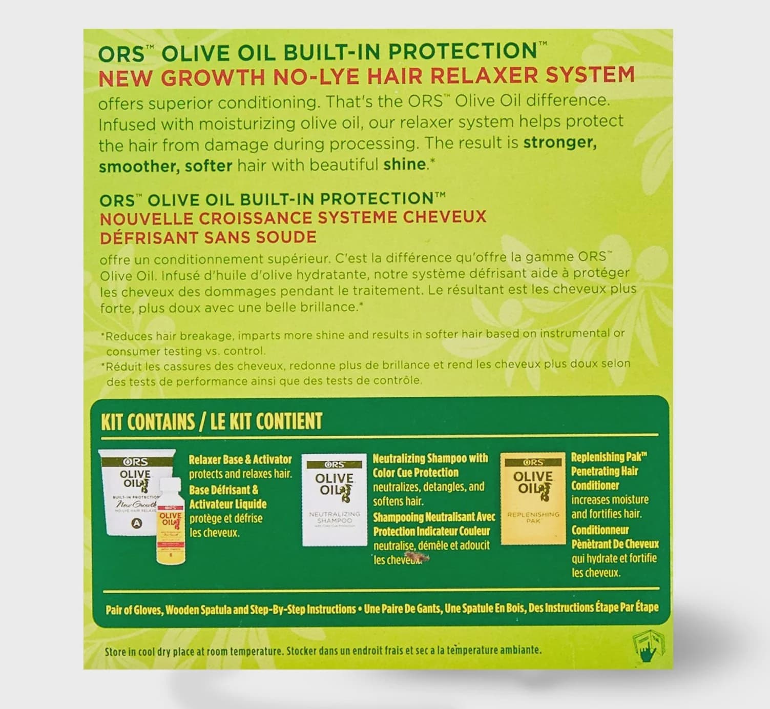 ORS OLIVE OIL NEW GROWTH NO LYE HAIR RELAXER FOR NORMAL HAIR 2