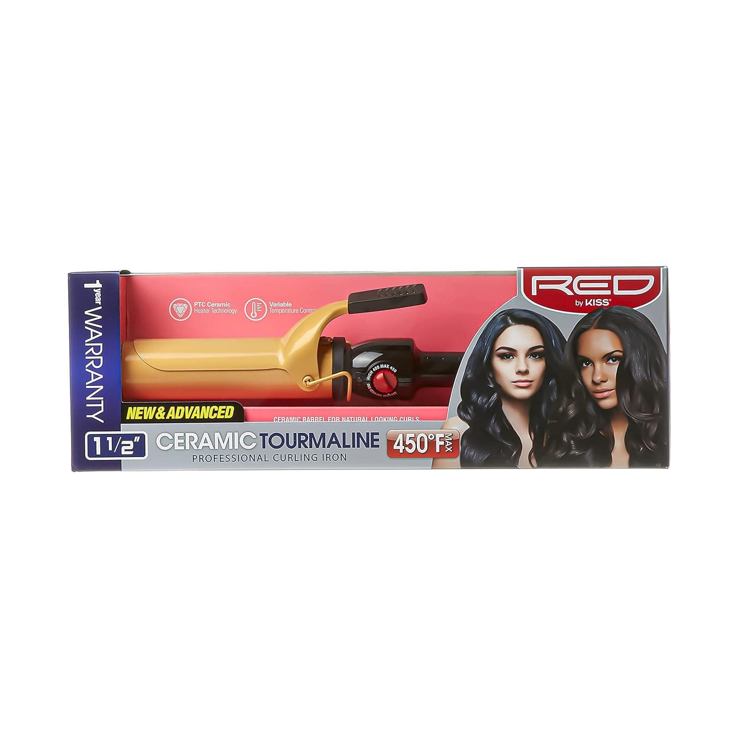 RED BY KISS 1" Ceramic Curling Iron UK 3