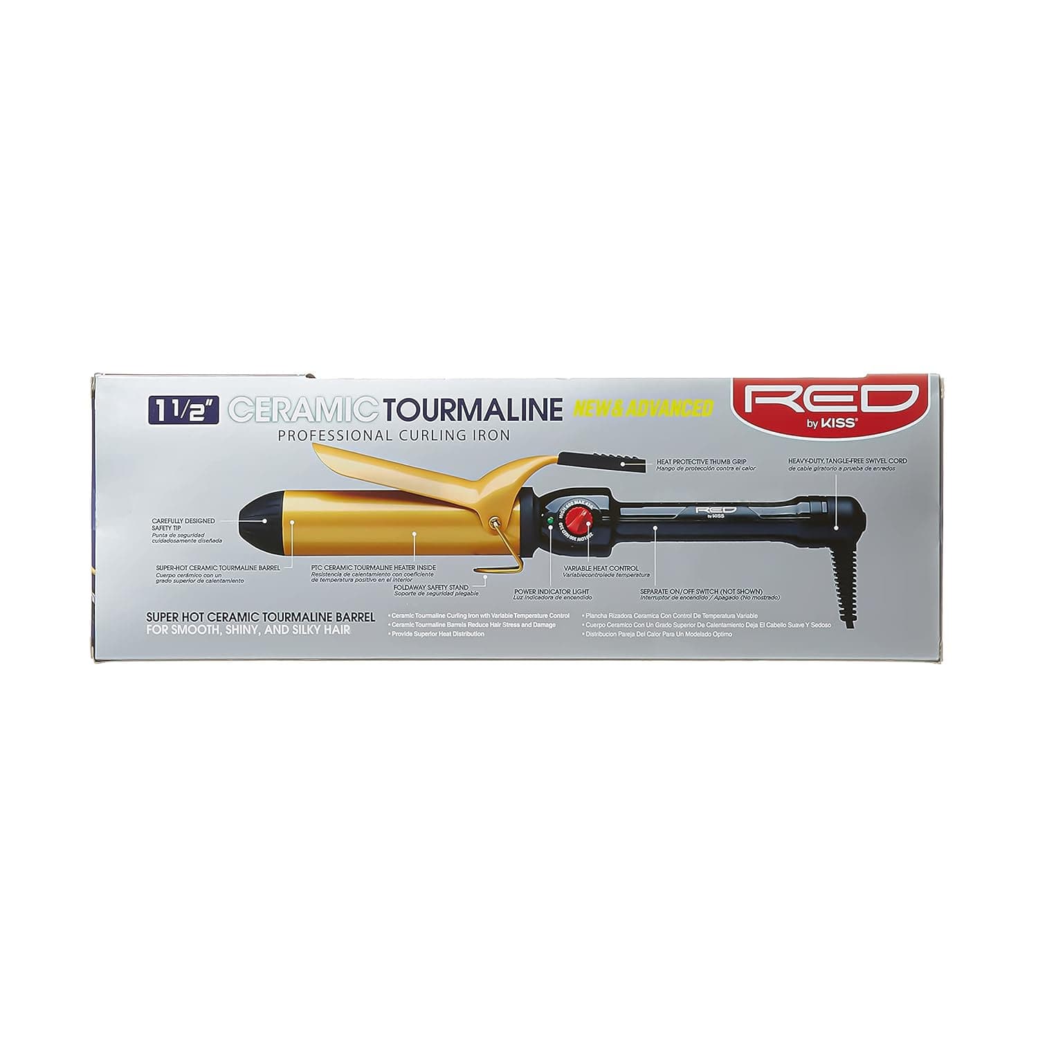 RED BY KISS 1" Ceramic Curling Iron UK 4