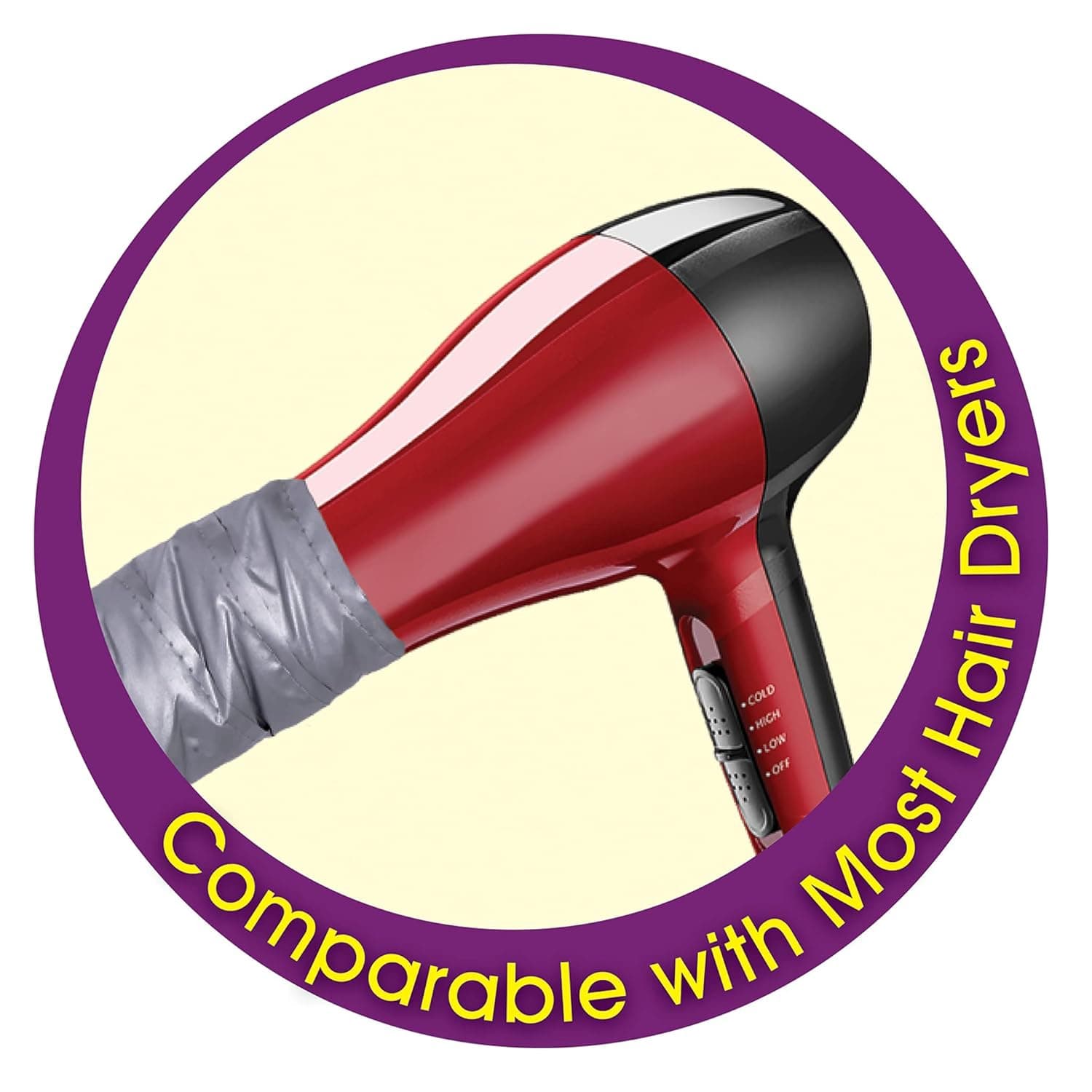 RED BY KISS UNIVERSAL SOFT BONNET HAIR DRYER ATTACHMENT 6