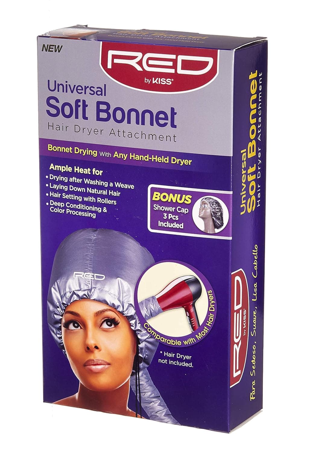 RED BY KISS UNIVERSAL SOFT BONNET HAIR DRYER ATTACHMENT 2