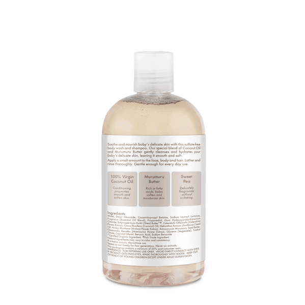 SHEA MOISTURE 100% VIRGIN COCONUT OIL BABY WASH & SHAMPOO / 13FLOZ / 384 ML 2