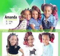 Amanda Xpression French Curly Braids Hair Extensions 30"   Short  french curl 2