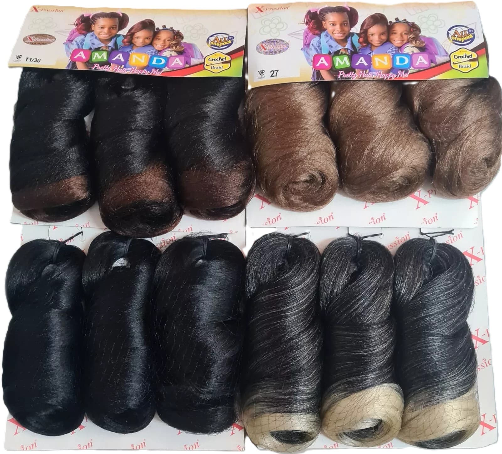 Amanda Xpression French Curly Braids Hair Extensions 30"   Short  french curl 3