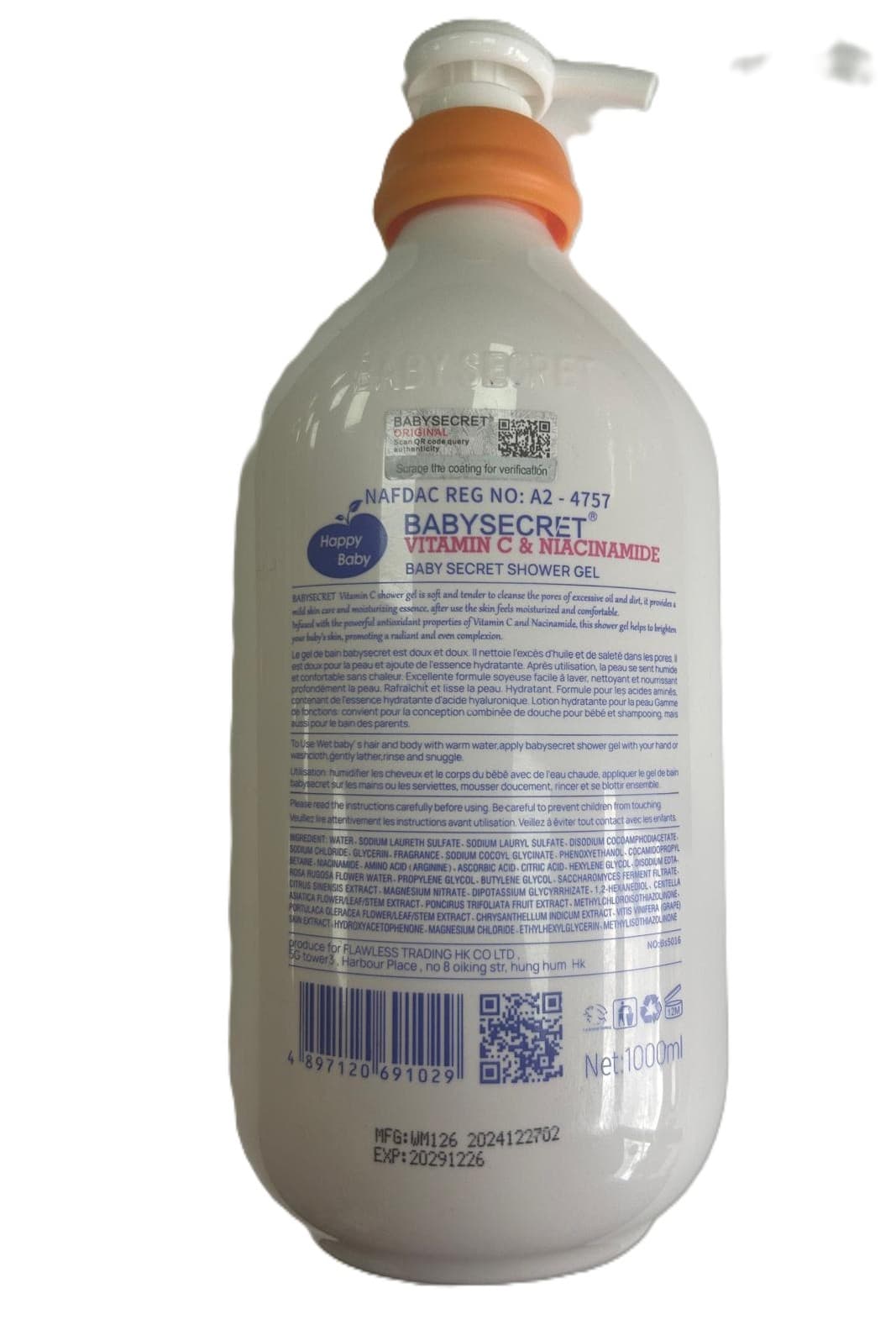 Baby Secret Vitamin C & Niacinamide Body Wash Shower Gel - 2