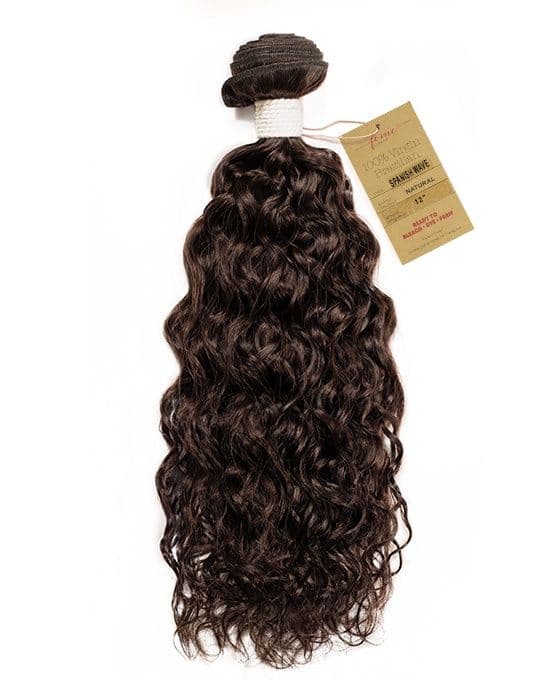 FEME 100% VIRGIN BRAZILIAN SPANISH WAVE NATURAL DARK