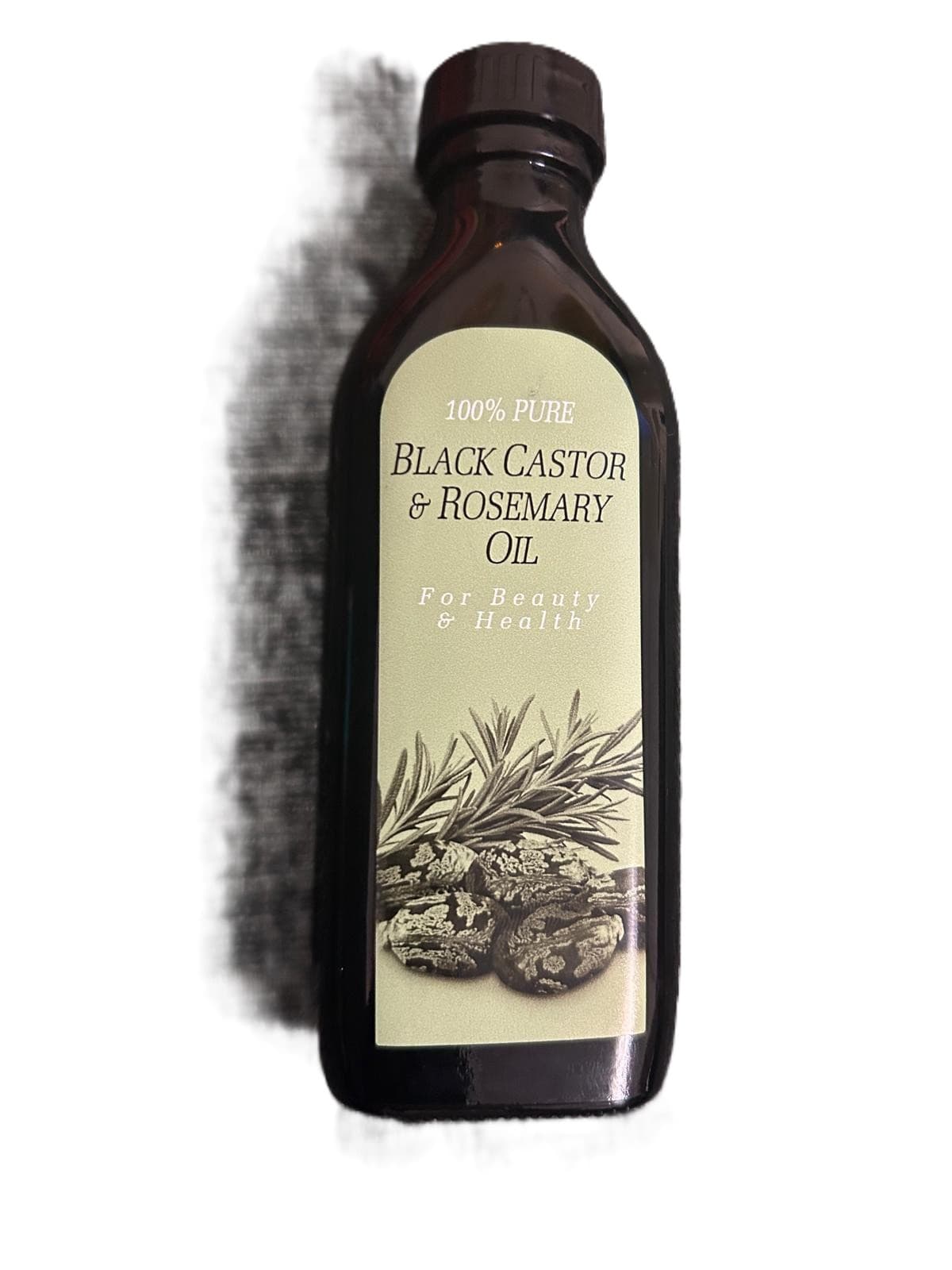 BEAUTY STAR 100% PURE BLACK CASTOR & ROSEMARY OIL 150ml 2