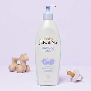 Jergens Baby Calming Lotion, Baby Calming Lotion, Lavender Baby Lotion, Baby Moisturizer with Shea Butter and Lavender Oil, 16.8 Fl Oz