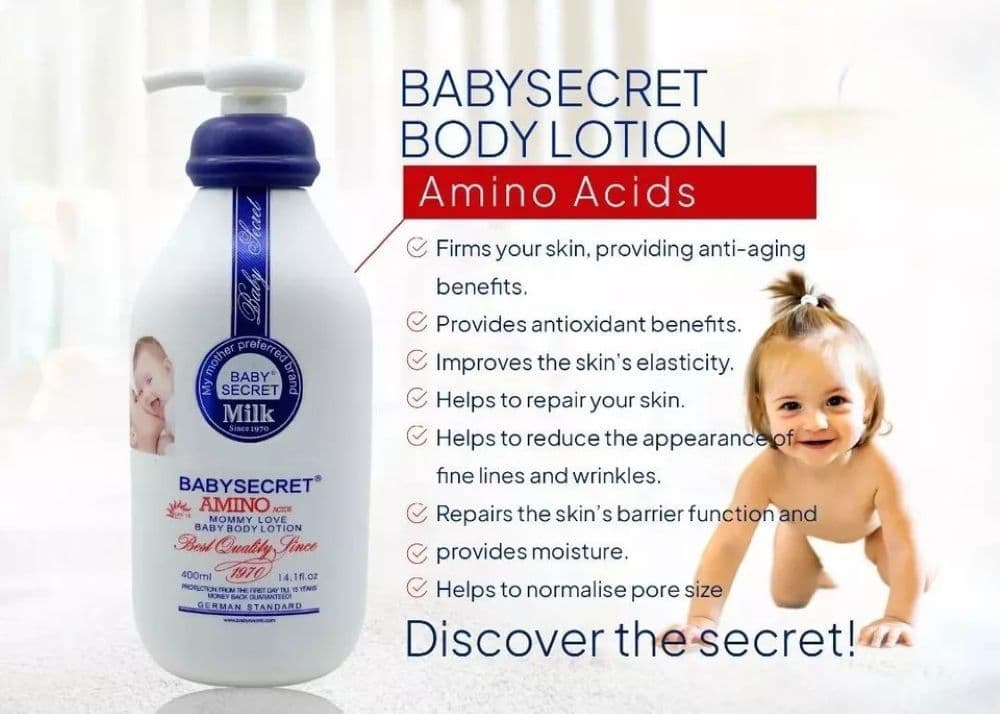 BABYSECRET CHAMOMILE ACID BODY LOTION 400ML| Best Moisturiser for Newborn 3