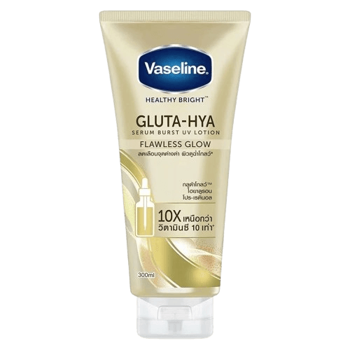 VASELINE GLUTA-HYA SERUM BURST UV LOTION FLAWLESS BRIGHT 330ML