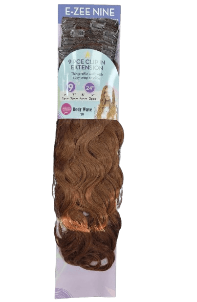 E-ZEE 9PCE CLIP ON SET SYNTHETIC  BODY WAVE 24