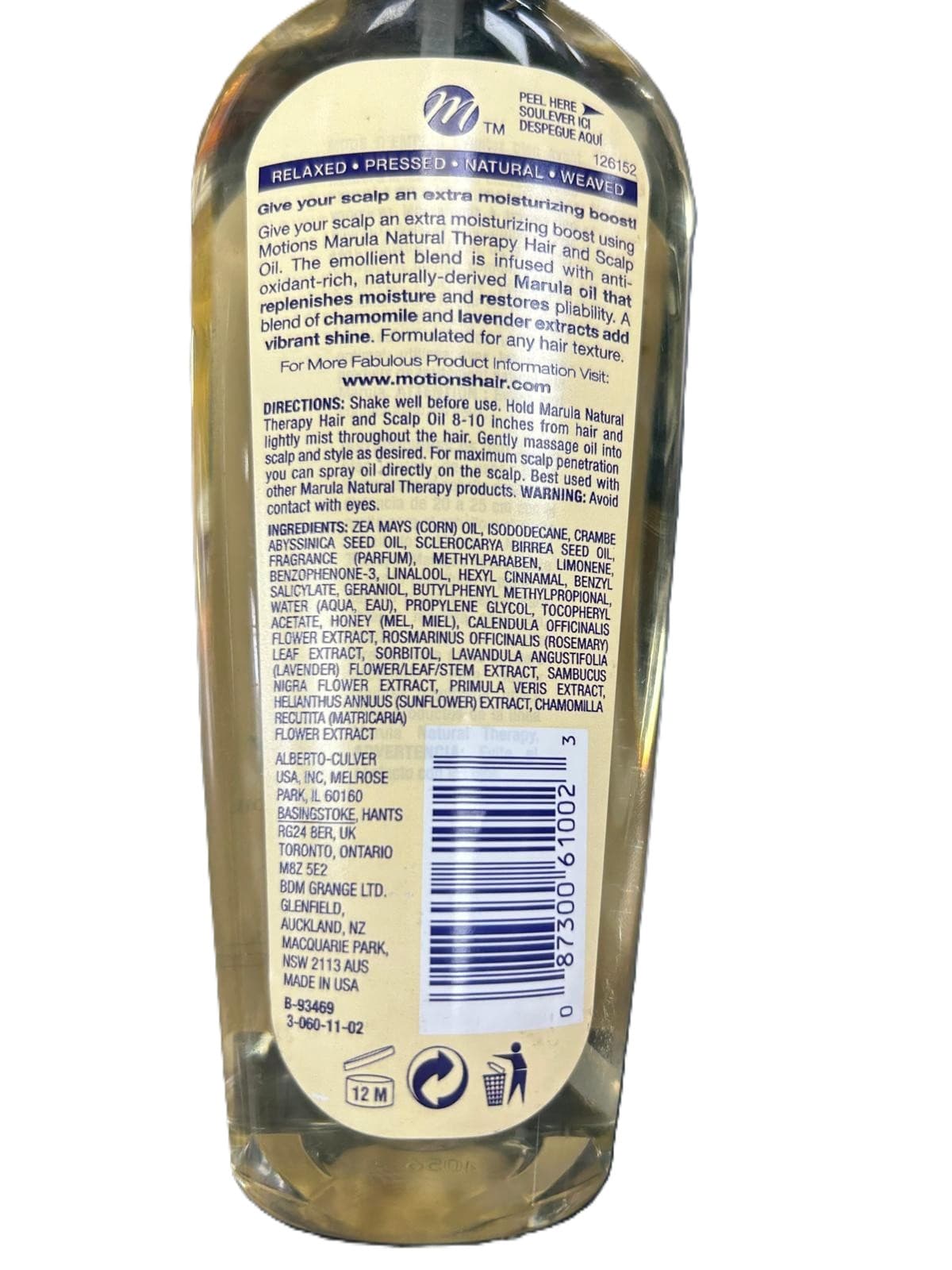 Motions  Marula Natural Therapy Hair & Scalp Oil 2