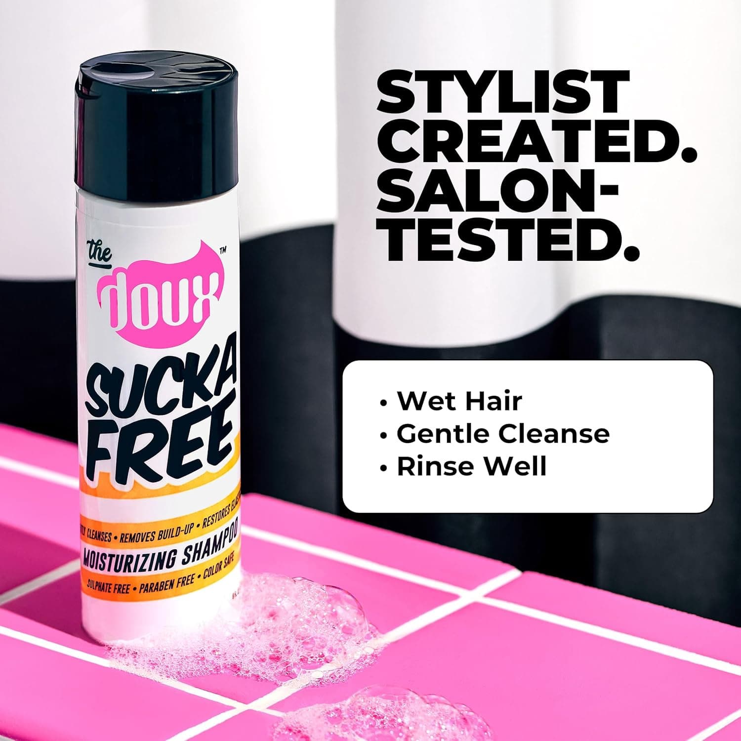 The Doux SUCKA FREE Moisturizing Shampoo for Curly Hair – Sulfate-Free Hair Shampoo for Women with Shea Butter, Aloe & Silk Amino Acids 3