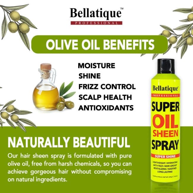 Super Oil Sheen Spray (14.88 oz) - Super Shine. Lightweight, Hydrating, Anti-Frizz, Non-Greasy, Revitalizing, Soothes, Long Lasting, Deep Conditioning, Strengthening, Quick & Easy. 3