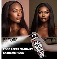 BELLATIQUE Lace Glue Spray - Extreme Hold. Edges Appear Natural, Humidity Resistant, Sweat Resistant, All Day Hold, Quick Drying, Flake Free, Easily Removed, Quick & Easy. 4