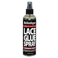 BELLATIQUE Lace Glue Spray - Extreme Hold. Edges Appear Natural, Humidity Resistant, Sweat Resistant, All Day Hold, Quick Drying, Flake Free, Easily Removed, Quick & Easy.