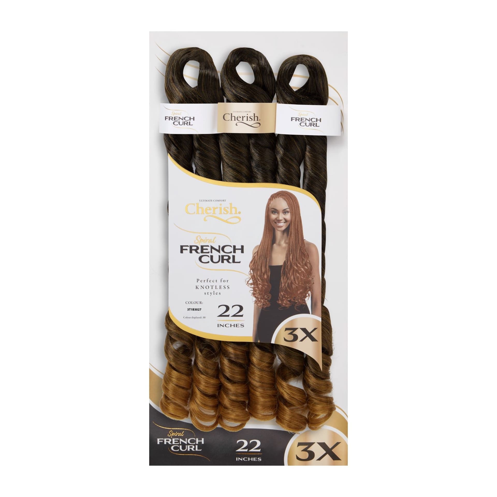 Cherish 3x Spiral French Curl Pre-Stretched 15