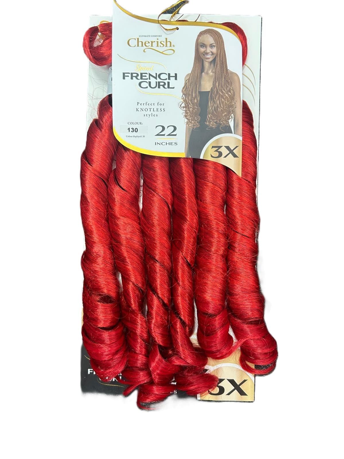 Cherish 3x Spiral French Curl Pre-Stretched 9