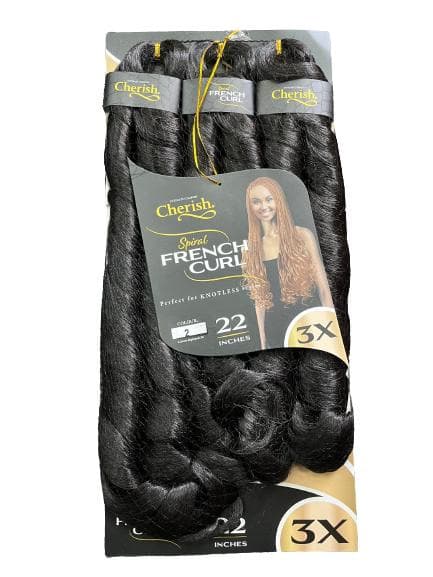 Cherish 3x Spiral French Curl Pre-Stretched 12