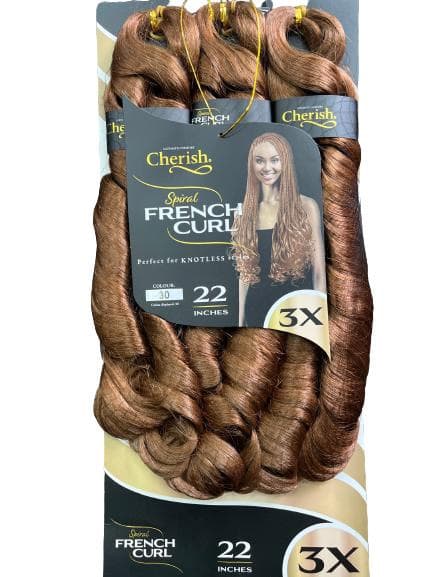 Cherish 3x Spiral French Curl Pre-Stretched 10